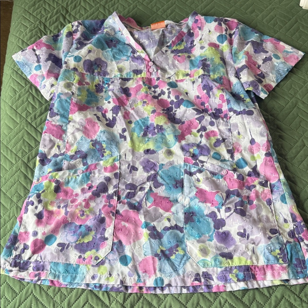 Elan Multicolor Floral Top